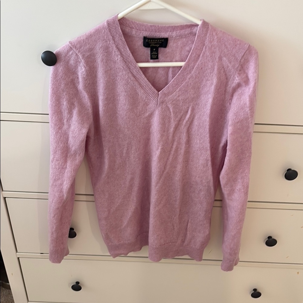 Pink cashmere sweater